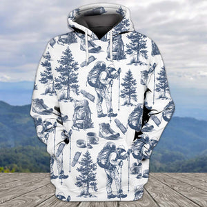 Vintage Hiking Camp All Over Print Shirt