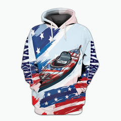 Custom Name Kayaking America All Over Print Shirt