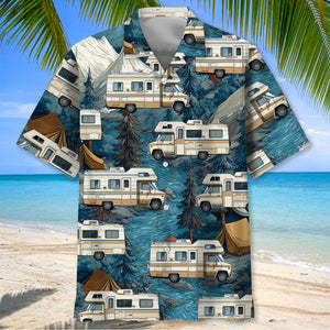Vintage Class B Motorhome Hawaiian Shirt