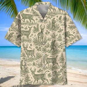 Classic Deer Hunt Hawaiian Shirt
