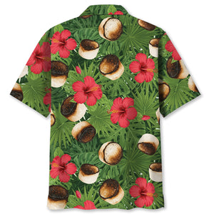 Burnt Marshmasllow Tropical Hawaiian Shirt