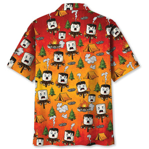 Burnt Marshmallow Dancing Party Hawaiian Shirt