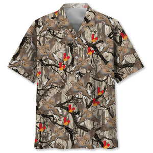Camo Forest Dove Hunting Hawaiian Shirt