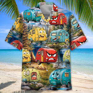 Funny Teardrop Trailer Hawaiian Shirt