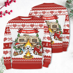 Burnt Marshmallow Xmas Ugly Sweater