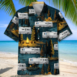 Funny Class A Sleeper RV Hawaiian Shirt