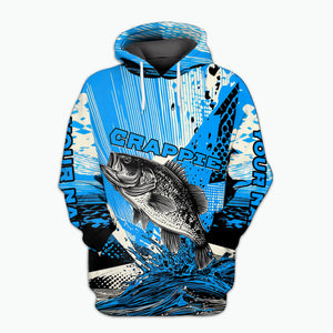 Custom Name Crappie Fish All Over Print Shirt