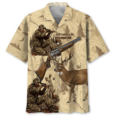 Vintage Wild Deer Hunting Hawaiian Shirt