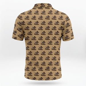 Pheasant Hunting With GSP Dog Pattern Polo Men Shirt