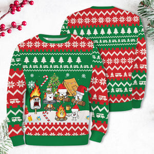 Burnt Marshmallow Xmas Ugly Sweater
