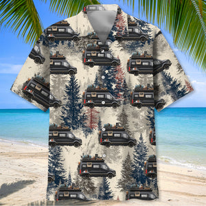 America Conversion Van Camping Hawaiian Shirt