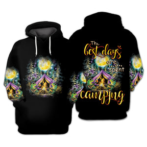 The Best Day Are Spent Camping All Over Print Shirt