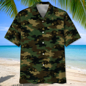 Opossum Camouflage Millitary Hawaiian Shirt