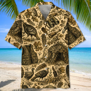 Turkey Hunting Vintage Hawaiian Shirt