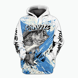 Custom Name Crappie Fishing Jersey All Over Print Shirt