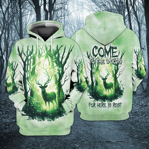 Come To The Woods For Here Is Rest All Over Print Shirt
