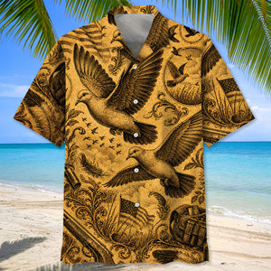 Dove Hunting Legend Vintage Art Hawaiian Shirt