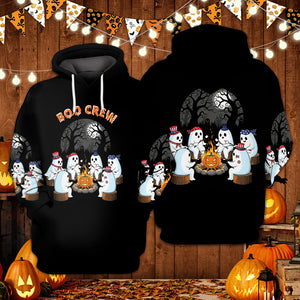 Boo Crew Camping All Over Print Shirt