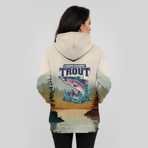 Trout Fish Lover Vintage All Over Print Shirt