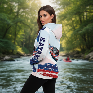 Custom Name Kayaking America All Over Print Shirt
