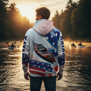 Custom Name Kayaking America All Over Print Shirt