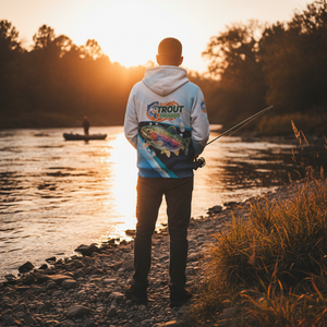 Trout Fish Blue Sport All Over Print Shirt