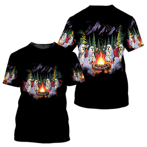 Ghost Camping Crew All Over Print Shirt