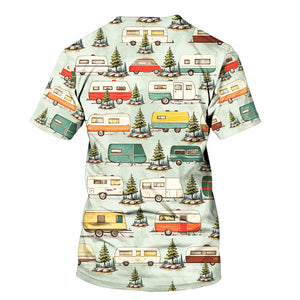 Vintage Camper Car All Over Print Shirt