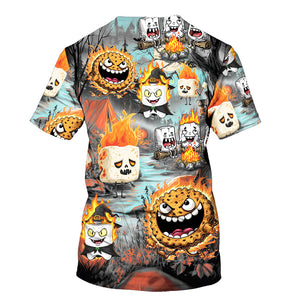 Burnt Marshmallow Halloween All Over Print Shirt
