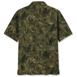 Camouflage Quail Hunting Pattern Hawaiian Shirt