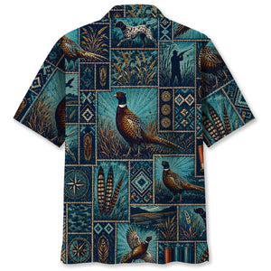Pheasant Hunting Vintage Pattern Hawaiian Shirt
