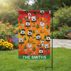 Custom Name Burnt Marshmallow Dancing Party Flag Decor