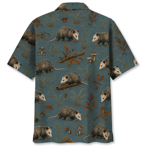 Vintage Slate Opossum Hunt Hawaiian Shirt