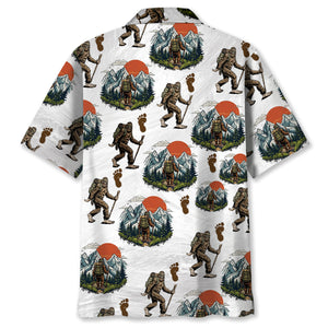 Bigfoot Hiking Hawaiian Shirt