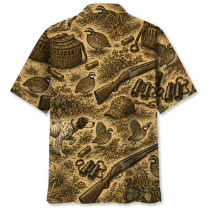 Vintage Quail Hunting Hawaiian Shirt