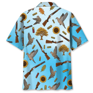 Blue Dove Hunting Hawaiian Shirt