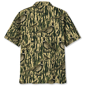Pheasant Stripe Camouflage Hawaiian Shirt