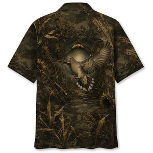 Dove Hunting Dark Camo Hawaiian Shirt
