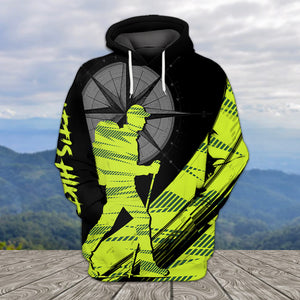 Hiking Find Your Own Path Yellow Neon All Over Print Shirt
