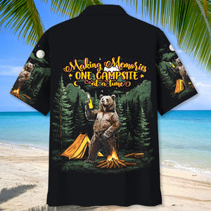 Making Memories One Campsite At A Time Bear Hawaiian Shirt