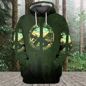 Camp Life Peace Sign All Over Print Shirt