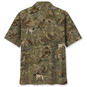 Quail Hunting Camo Hawaiian Shirt