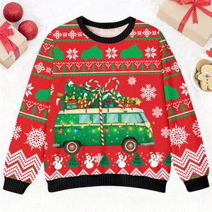 Christmas Camper Vans Ugly Sweater