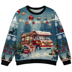 Merry Christmas Vintage Camping RV Ugly Sweater