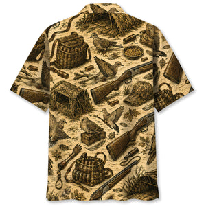 Vintage Dove Hunting Hawaiian Shirt