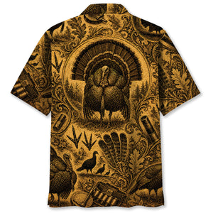 Turkey Hunting Legend Vintage Art Hawaiian Shirt