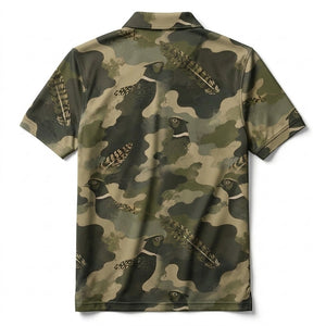 Pheasant Camouflage Ring Necked Pattern Men Polo Shirt