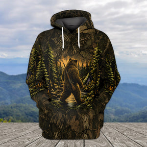 Brown Bear Camouflage Hunting All Over Print
