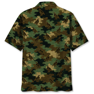 Quail Camouflage Millitary Hawaiian Shirt