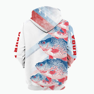 Custom Name Crappie Fish America All Over Print Shirt